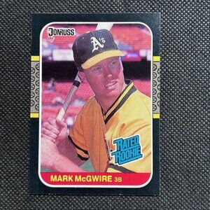 1987 Donruss Rated Rookie RC Mark McGwire #46 Oakland A's Athletics